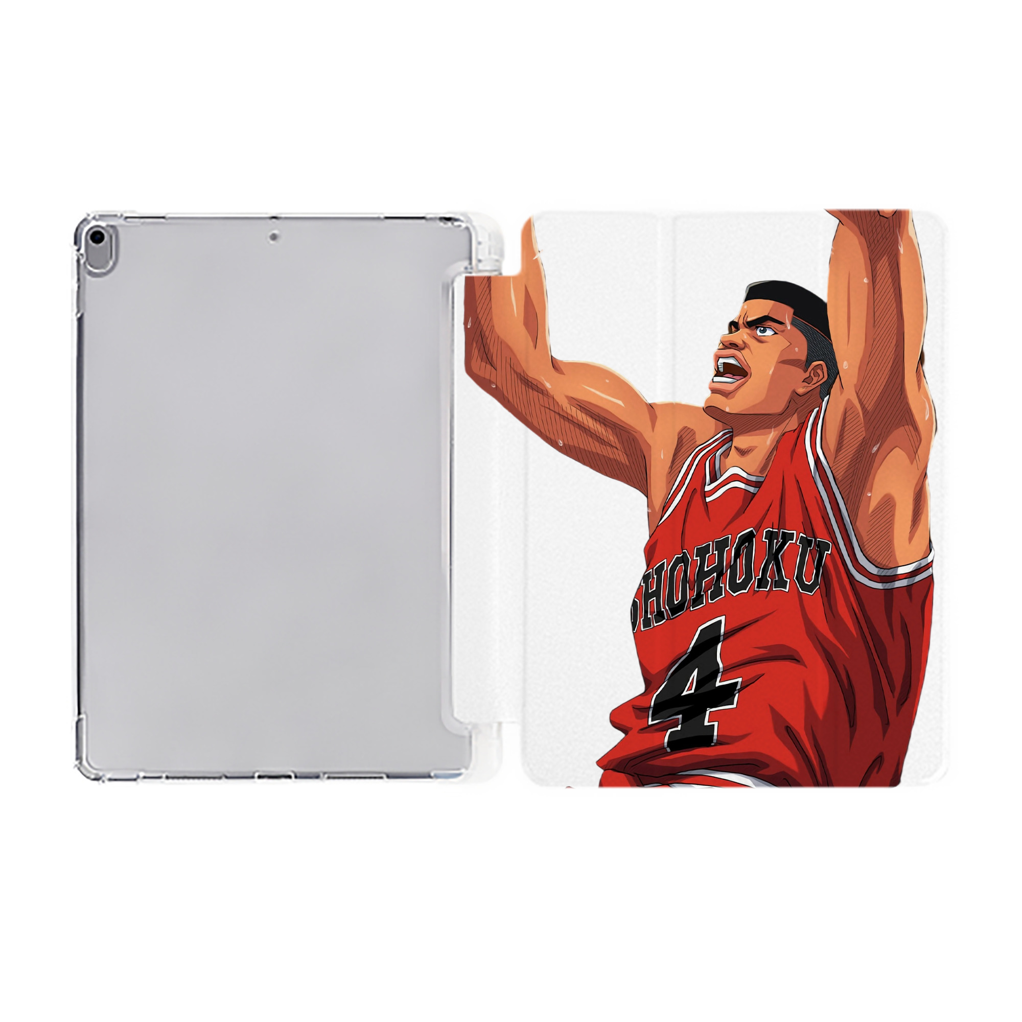 （画像用） SLAM DUNK／スラムダンク IPad ケース ペン収納付き 三つ折りスタンド PUレザー×シリコン 対応機種9.5/10.5/10.9インチ